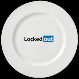 locked out dinner plate